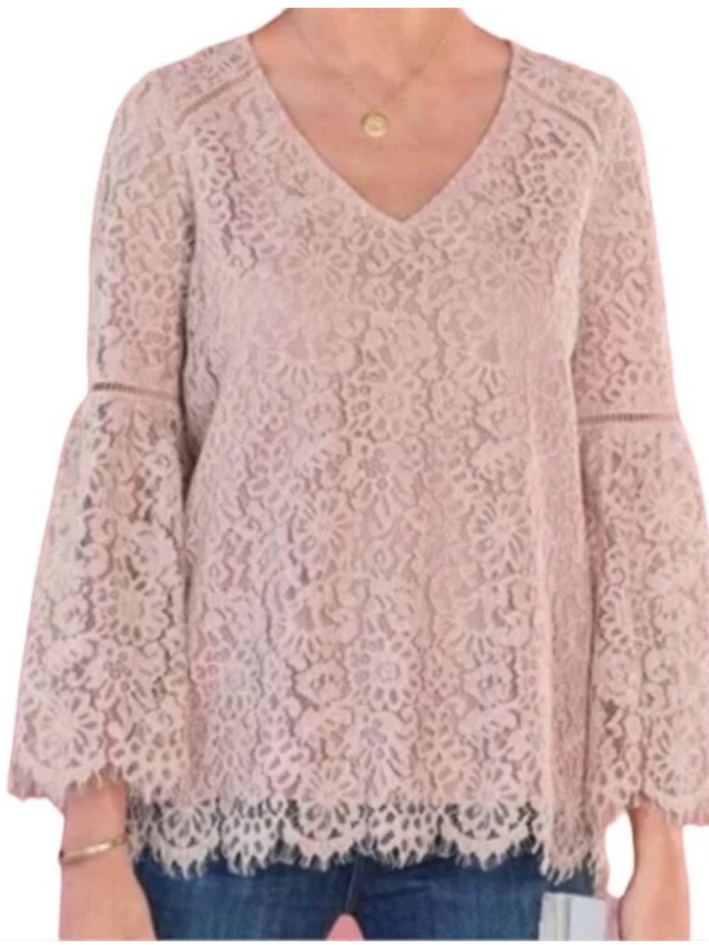 Sundance Charmant Lace Top Blouse Fairy Romantic Feminine, Medium